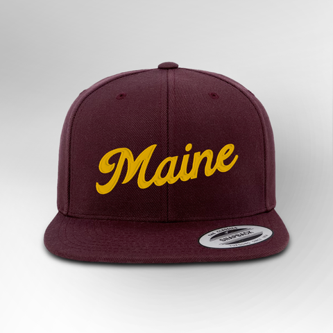 Maine Script Snapback