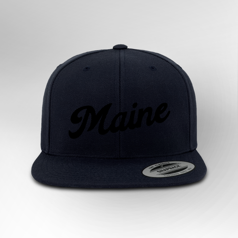 Maine Script Snapback